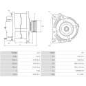 Alternator Opel MOVANO 2.5-1