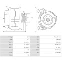 Alternator Lister Petter ST3 SERIES-5